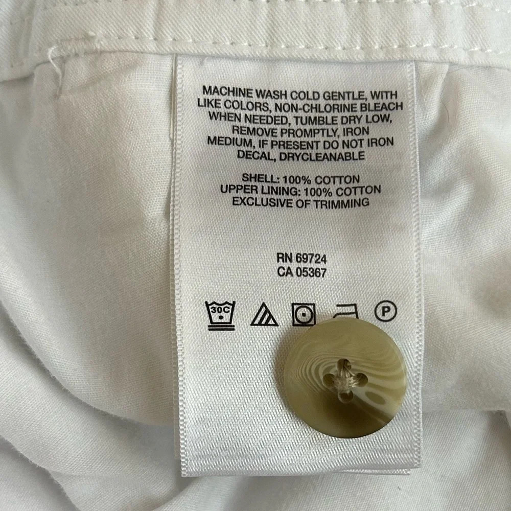 Columbia Women's Sun Protection Shorts Size 10 White with Gray & Yellow … - Picture 12 of 13